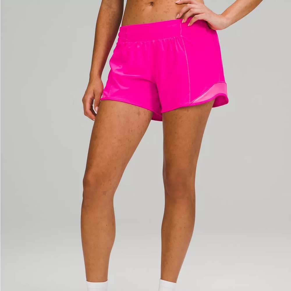 Lululemon Pow Pink Hotty Hot Shorts